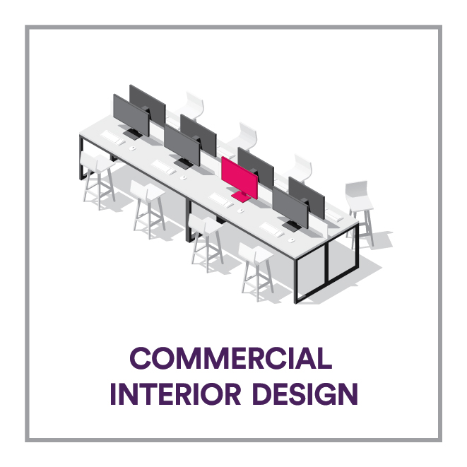 Commercial interior design icon