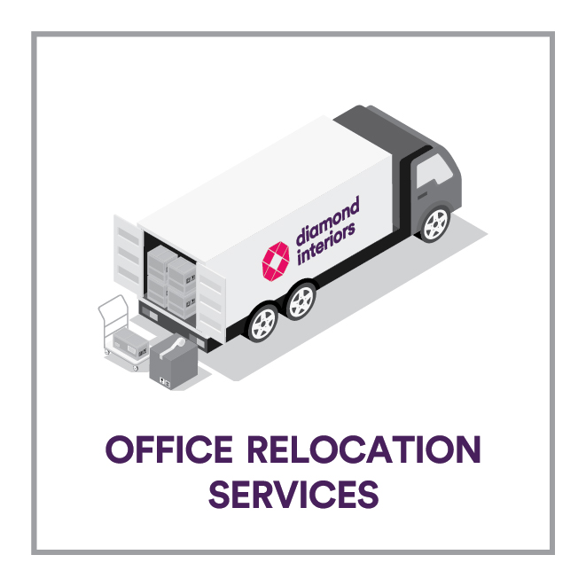 Office relocation services icon